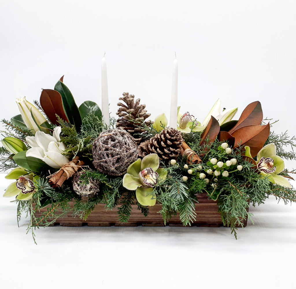 Winter Frost Tablescape