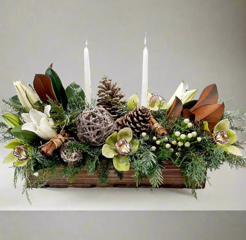 Winter Frost Tablescape
